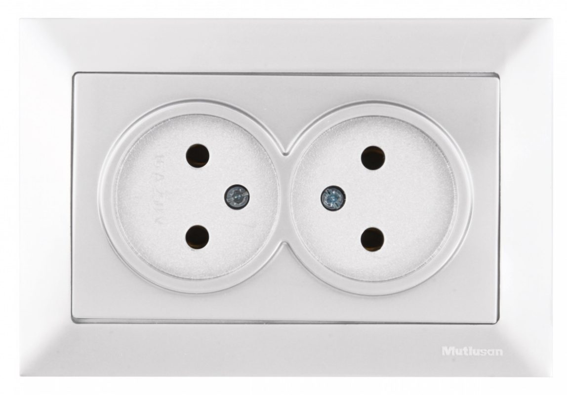 Двойная Розетка  Mutlusan Electric