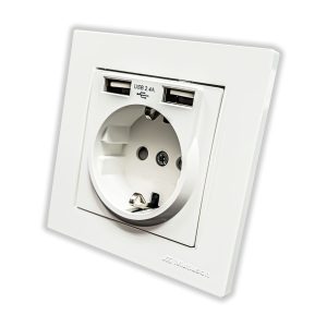 Розетка с USB  Mutlusan Electric