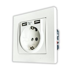 Розетка с USB  Mutlusan Electric