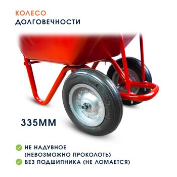 Тачка садовая lдвухколёсная Kanat