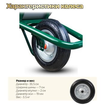 Тачка садовая одноколёсная